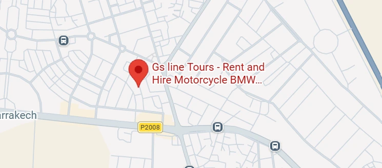 Map showing GS Line Tours garage location